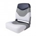 Кресло складное мягкое Premium High Back Boat Seat бело/серое