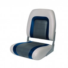Кресло складное мягкое Special High Back Seat серо/синее