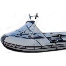 Носовой тент прозрачный с таргой для лодки длиной от 445 до 550 см
